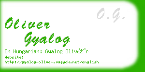 oliver gyalog business card